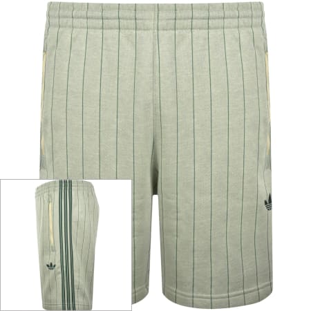 adidas Originals Pinstripe Shorts Green | Mainline Menswear x